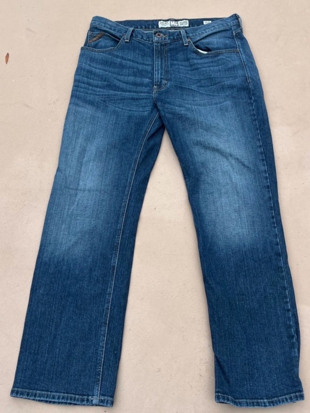Ariat Men's Dark Blue Relaxed Straight Jeans